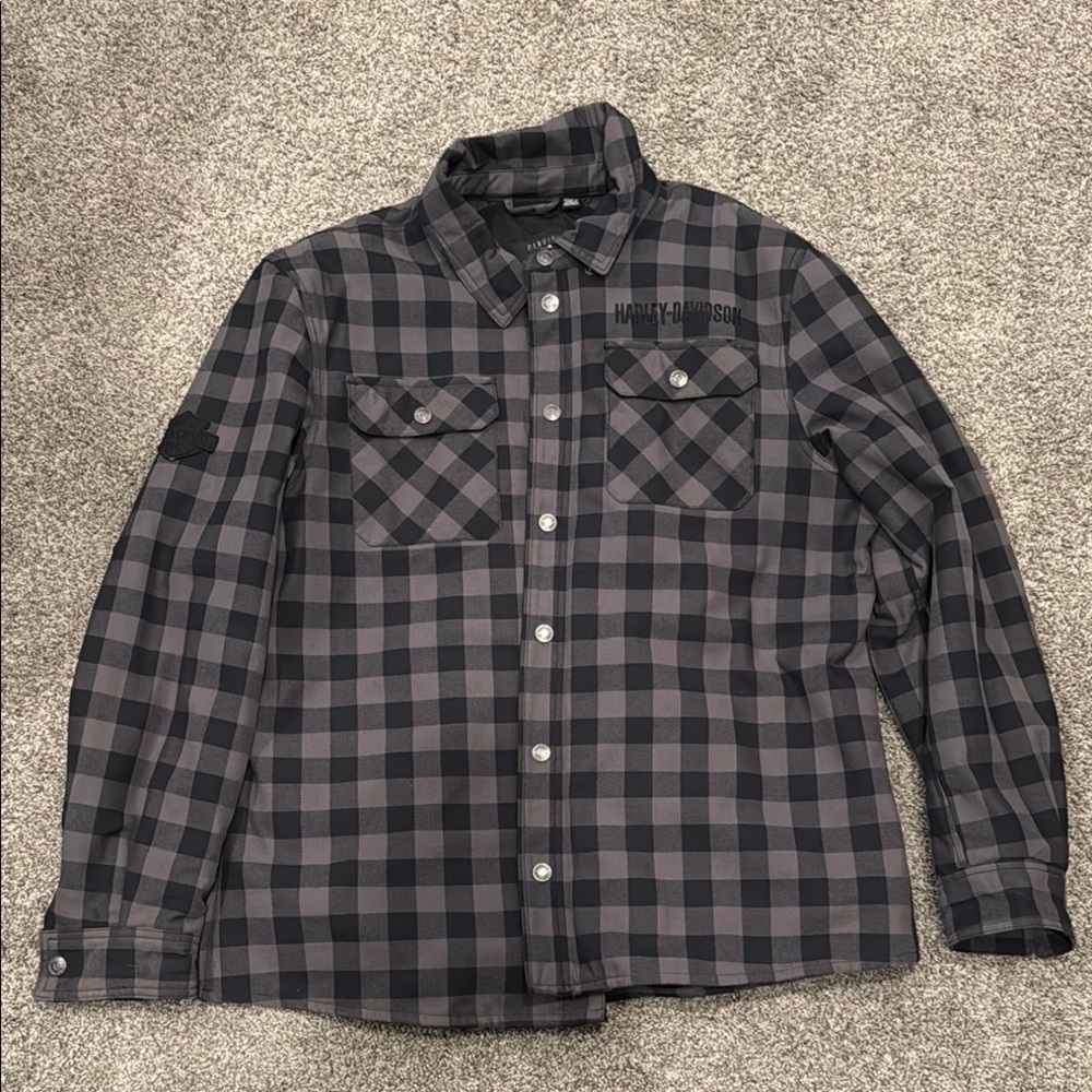 Harley Davidson Men’s 2XL Operative Riding Flannel Jacket